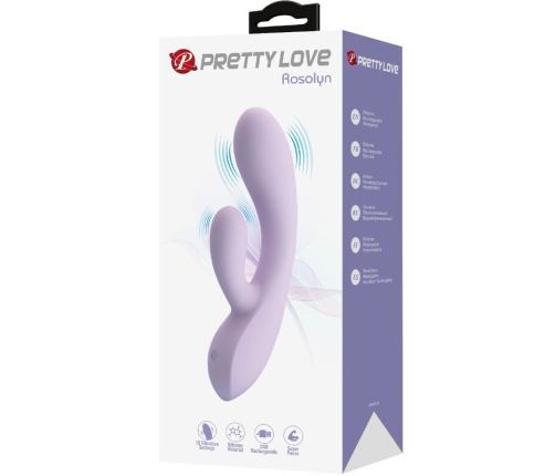 PRETTY LOVE - ROSOLYN RABBIT VIBRATOR 10 VIBRATIONS PURPLE