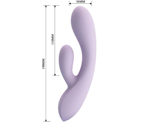 PRETTY LOVE - ROSOLYN RABBIT VIBRATOR 10 VIBRATIONS PURPLE