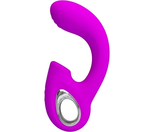 PRETTY LOVE - SIBEL SIBEL G-SPOT VIBRATOR + CLITORIS STIMULATOR 10 VIBRATIONS PURPLE