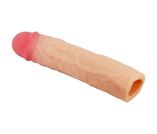 PRETTY LOVE - DEREK PENIS SLEEVE WITH 7.6 CM EXTENSION FLESH