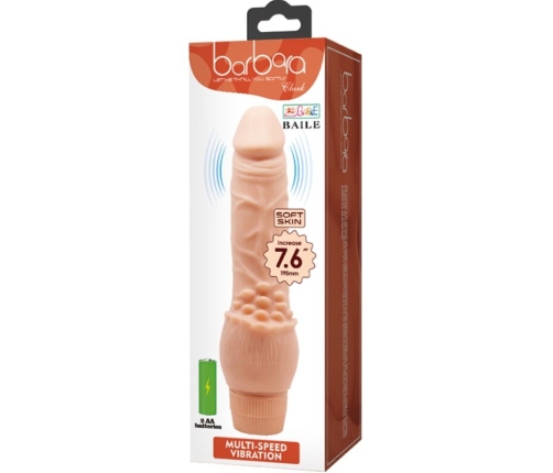 BAILE - BARBARA VIBRADOR REALÍSTICO 19.5 CM NATURAL