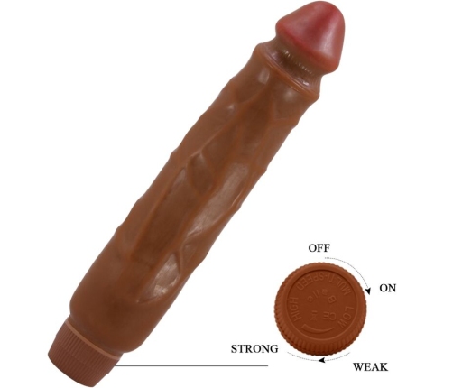 BAILE - JACK VIBRADOR REALÍSTICO 26 CM MULATO