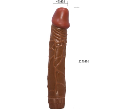 BAILE - BOB VIBRADOR REALÍSTICO 22.5 CM MULATO