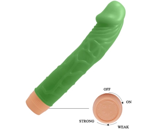 BAILE - BILL VIBRADOR REALÍSTICO 22.5 CM VERDE