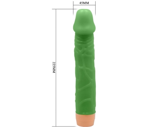 BAILE - BILL VIBRADOR REALÍSTICO 22.5 CM VERDE