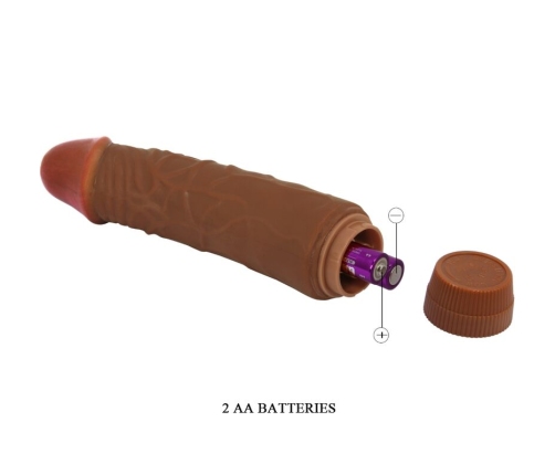 BAILE - JEFF REALISTIC VIBRATOR 19.5 CM MULATTO