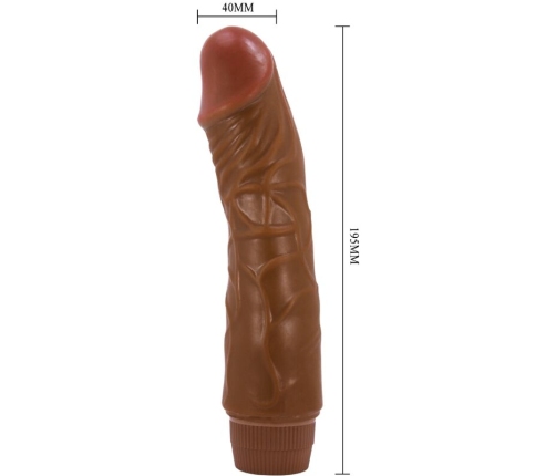 BAILE - JEFF REALISTIC VIBRATOR 19.5 CM MULATTO