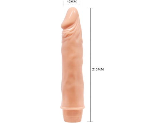BAILE - DWARF VIBRADOR REALÍSTICO 21 CM NATURAL