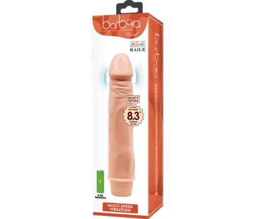 BAILE - DWARF VIBRADOR REALÍSTICO 21 CM NATURAL