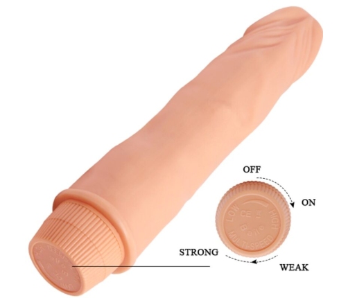 BAILE - DWARF VIBRADOR REALÍSTICO 21 CM NATURAL