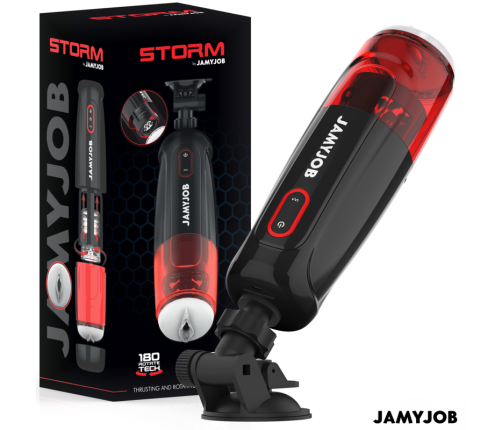 JAMYJOB - STORM MASTURBADOR VAGINA AUTOMÁTICO 10 MODOS ROTACIÓN Y EMPUJE