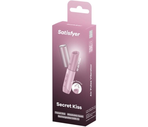 SATISFYER - SECRET KISS WAVE CLITORIS STIMULATOR PINK