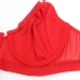 SUBBLIME - 955250 RED BONDAGE BRA WITH GARTER SET S/M