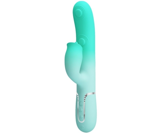 PRETTY LOVE - GIGI MULTIFUNCTION RABBIT VIBRATOR AQUA GREEN