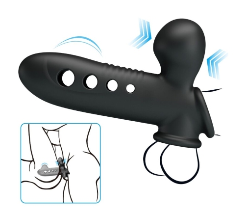 PRETTY LOVE - CRANE PENIS SLEEVE WITH AIRBAG BLACK