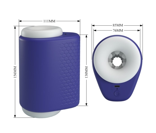 PRETTY LOVE - DJ LADY MALE MASTURBATOR WITH VIBRATION 5 SETTINGS PURPLE