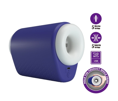 PRETTY LOVE - DJ LADY MALE MASTURBATOR WITH VIBRATION 5 SETTINGS PURPLE