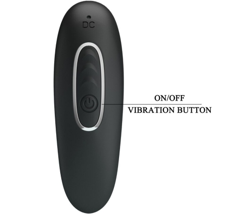 PRETTY LOVE - CORBAN ANAL VIBRATOR 10 VIBRATIONS BLACK
