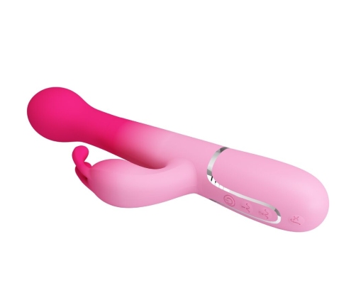 PRETTY LOVE - DEJON 3 IN 1 MULTIFUNCTION RABBIT VIBRATOR PINK
