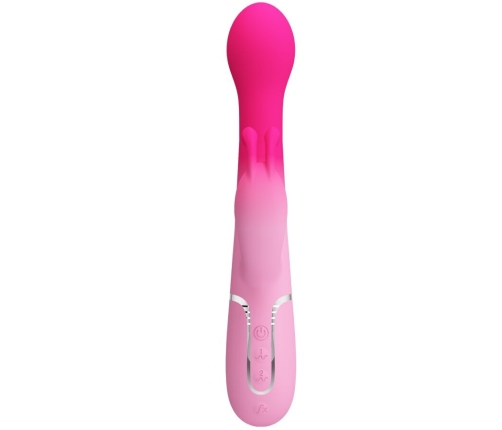 PRETTY LOVE - DEJON 3 IN 1 MULTIFUNCTION RABBIT VIBRATOR PINK