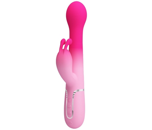 PRETTY LOVE - DEJON 3 IN 1 MULTIFUNCTION RABBIT VIBRATOR PINK