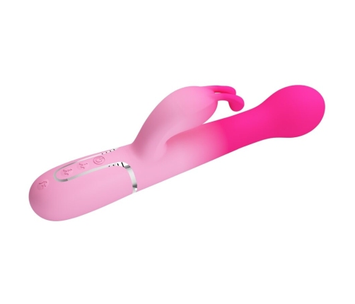 PRETTY LOVE - DEJON 3 IN 1 MULTIFUNCTION RABBIT VIBRATOR PINK