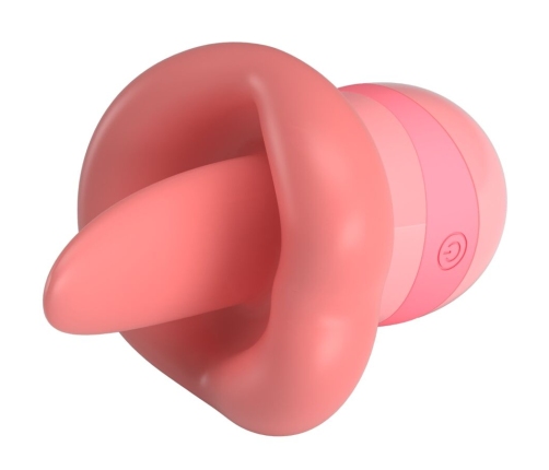 PRETTY LOVE - KYLEE TONGUE CLITORIS STIMULATOR 10 VIBRATIONS NUDE PINK