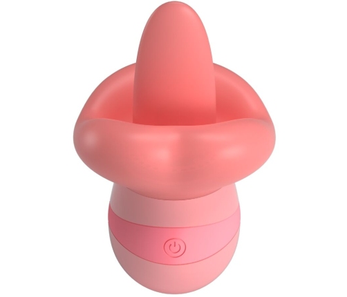 PRETTY LOVE - KYLEE TONGUE CLITORIS STIMULATOR 10 VIBRATIONS NUDE PINK