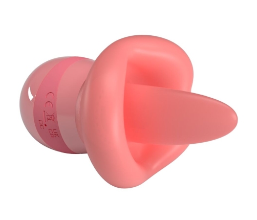 PRETTY LOVE - KYLEE TONGUE CLITORIS STIMULATOR 10 VIBRATIONS NUDE PINK