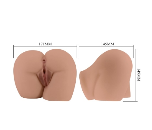 CRAZY BULL - BERNACE ASS VIBRATOR WITH REALISTIC VAGINA AND ANUS FLESH REMOTE CONTROL