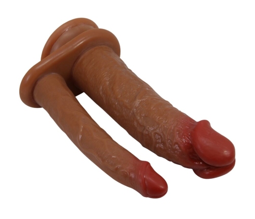 PRETTY LOVE - GORAN DOUBLE DILDO REALISTIC NATURAL MULATO