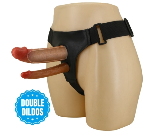 PRETTY LOVE - KEAVEN HARNESS BRIEFS UNIVERSAL & COMFORTABLE DOBLE DILDO