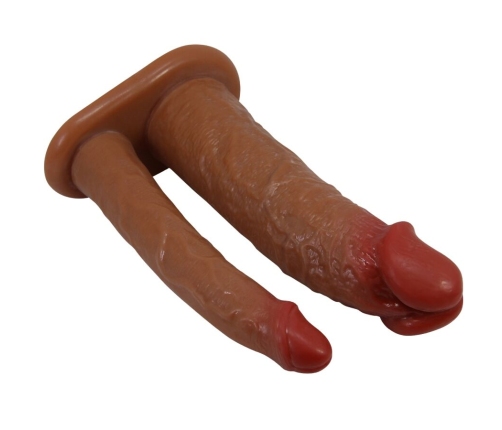 PRETTY LOVE - YAIRON FUNDA PARA PENE DOBLE CON EXTENSIÓN DE 4 CM MULATO