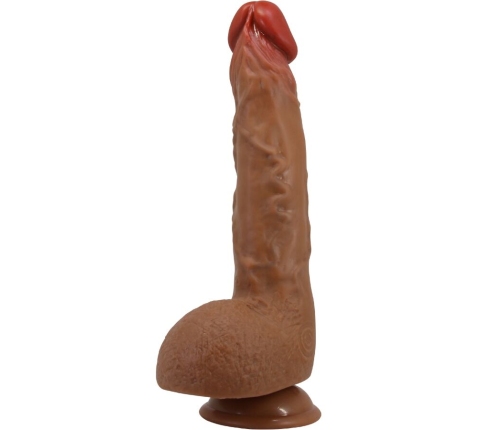 BAILE - BEAUTIFUL WILKS VIBRADOR REALÍSTICO DE 5 CONFIGURACIONES 25 CM MULATO