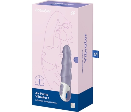 SATISFYER - AIR PUMP VIBRATOR 1 INFLATABLE G-SPOT VIBRATOR PURPLE