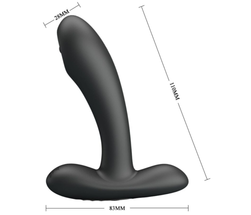 PRETTY LOVE - REMINGTON ANAL AND VAGINAL VIBRATING MASSAGER BLACK