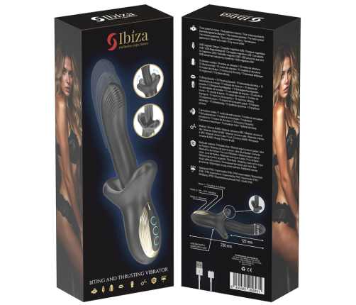 IBIZA - POWERFUL VIBRATOR WITH THRUSTING AND BITING EFFECT