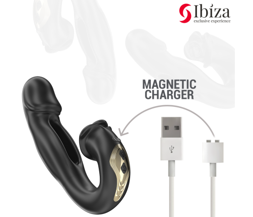 IBIZA - ROSE VIBRATOR FLICKING EFFECT AND CLIT STIMULATOR