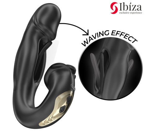 IBIZA - ROSE VIBRATOR FLICKING EFFECT AND CLIT STIMULATOR