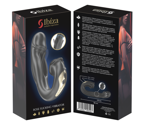 IBIZA - ROSE VIBRATOR FLICKING EFFECT AND CLIT STIMULATOR