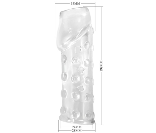 PRETTY LOVE - FUNDA PARA PENE APRETADA Y VOLUMINIZADORA TRANSPARENTE