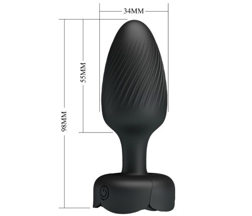 PRETTY LOVE - OSBORN PLUG ANAL CON LUZ LED 9.8 CM