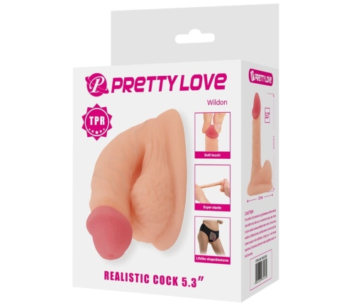 PRETTY LOVE - WILDON ULTRA REALISTIC AND ELASTIC DILDO 10 CM NATURAL