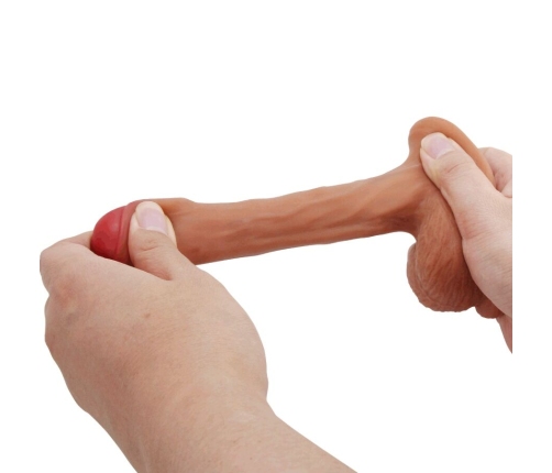 PRETTY LOVE - WARNELL ULTRA REALISTIC AND ELASTIC DILDO 9.5 CM MULATO