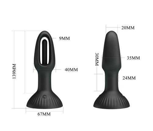 PRETTY LOVE - HUBERT PLUG ANAL CON 7 MODOS DE VIBRACIÓN