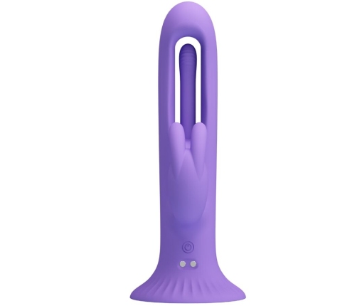 PRETTY LOVE - KILLMOULIS RABBIT VIBRATOR 12 VIBRATION MODES PURPLE