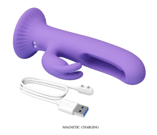 PRETTY LOVE - KILLMOULIS RABBIT VIBRATOR 12 VIBRATION MODES PURPLE