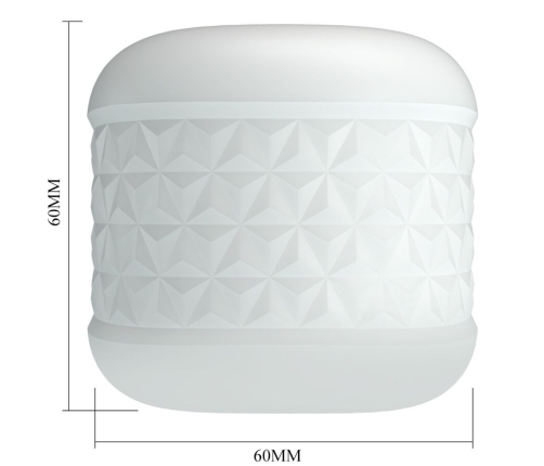 PRETTY LOVE - CRYSTLE MALE MASTURBATOR WHITE