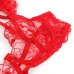 SUBBLIME - 957506  LACE BRA AND GARTER SET RED S/M