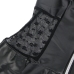 SUBBLIME - 957711 LACE ZIPPER LEATHER DRESS BLACK L/XL